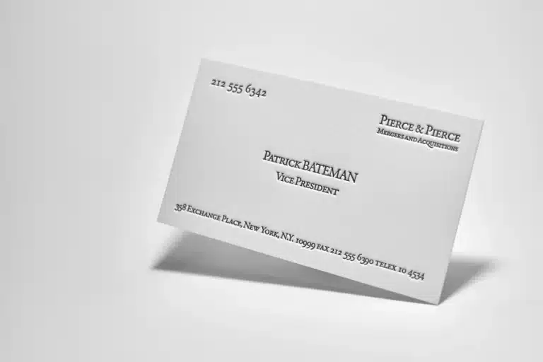 Patrick Bateman Business Card