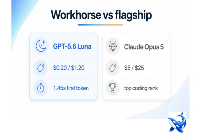 GPT-5.6 Luna vs Claude Opus 5: Cheap Workhorse vs Reasoning Flagship GPT